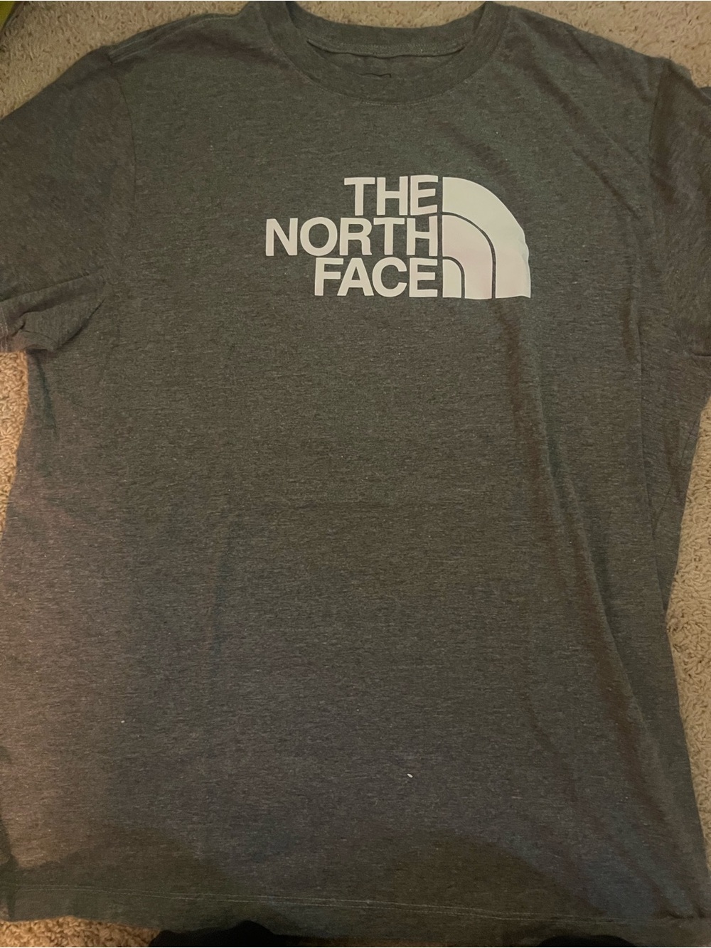 The North Face Men’s Gray Logo Tee, Size Large